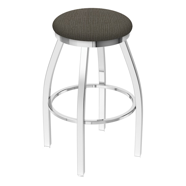 36" Swivel X-Tall Bar Stool, Chrome Finish, Graph Chalice Seat